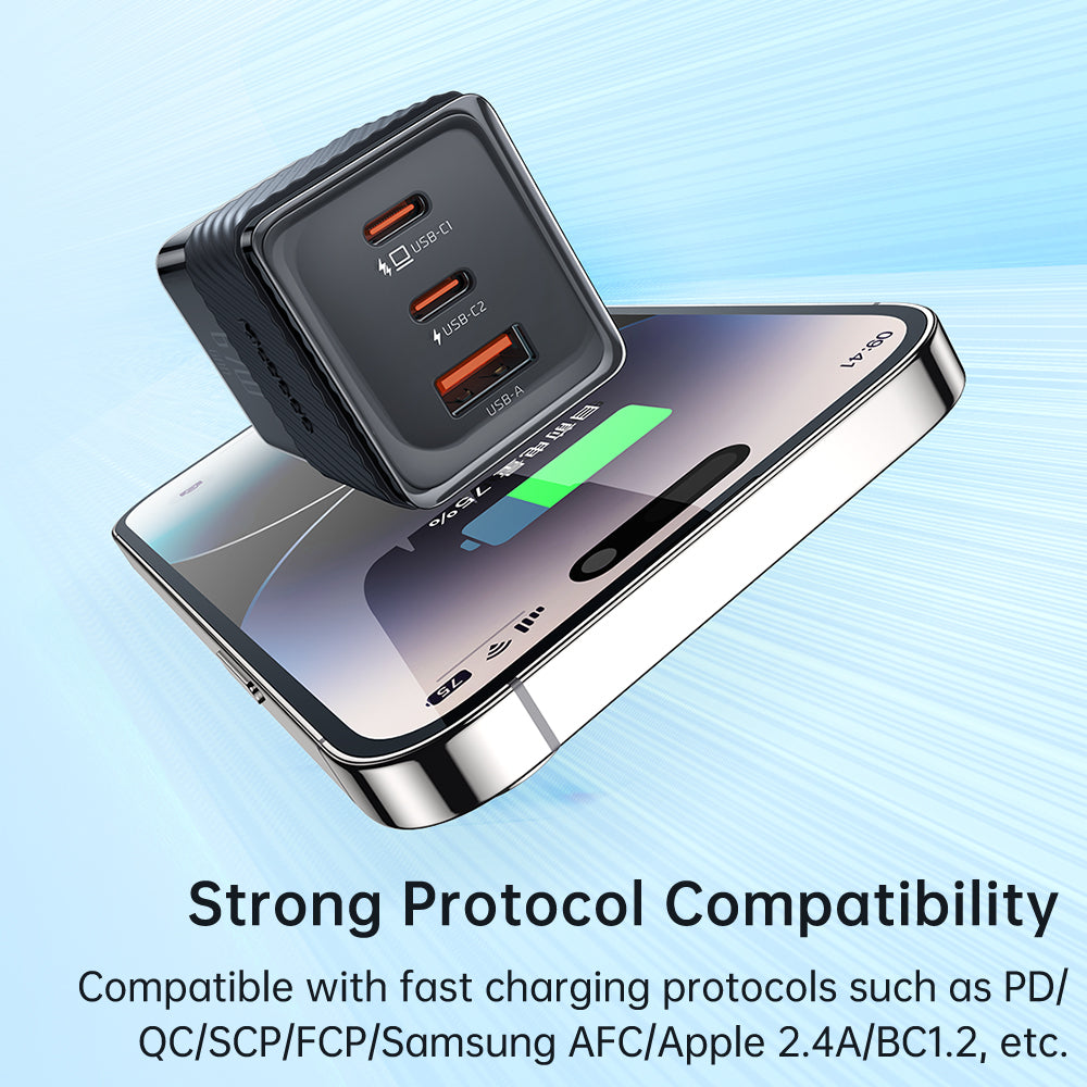 Mcdodo CH-148 67W GaN 5 Mini Fast Charger US Plug Dichromatic Series