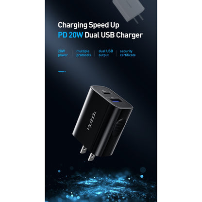 Mcdodo CH-867 Tesla Series 20W PD+QC Charger (US plug)