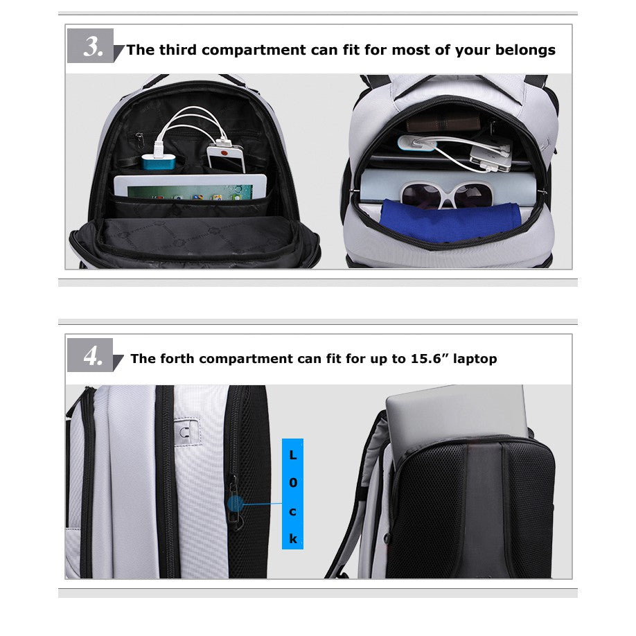 Tigernu T-B3140 15.6 inch Laptop Anti Theft Travel School Backpack