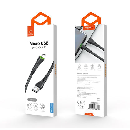 Mcdodo CA-675 Flying Fish Series Micro usb Data Cable with LED Light 1.2m