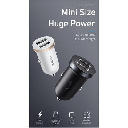 Mcdodo CC-660 Cuttlefish Series 5V 2.4A Dual USB Car Charger