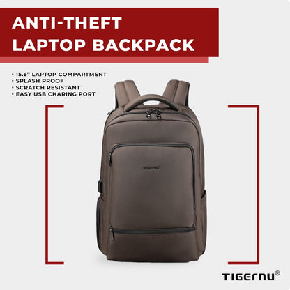 Tigernu T-B3585 15.6 inch Anti Theft Laptop Backpack with Lock