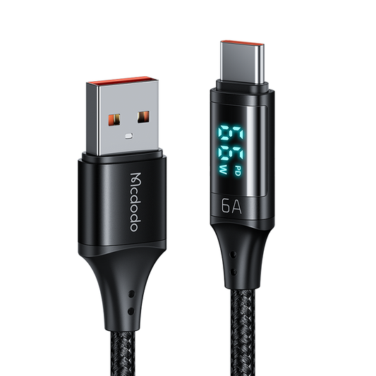 Mcdodo CA-1080 Type C 6A Fast Charging Cable with Digital HD Display 1.2m