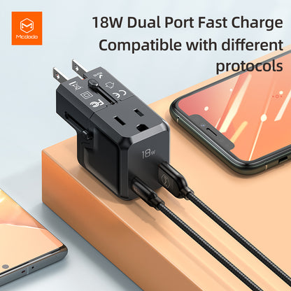 Mcdodo CH-8110 Besturn Series PD + QC3.0 Universal Travel Charger