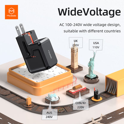 Mcdodo CH-8110 Besturn Series PD + QC3.0 Universal Travel Charger