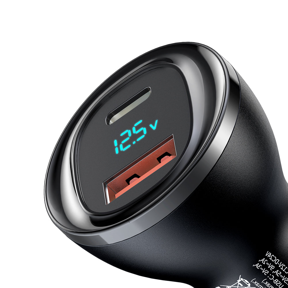 Mcdodo CC-5670 95W Dual-Port Car Charger with Digital Display